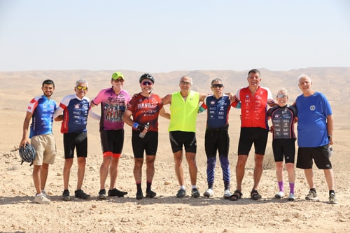 Riders in group photo